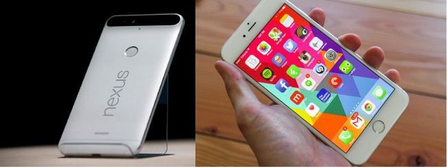 Google Nexus vs 6p 6s de iPhone de Apple Photo
