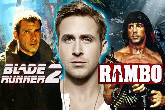 Ryan Gosling corredor de la cuchilla de borde rambo reinicio secuela de Harrison Ford humana John Rambo Sylvester Stallone